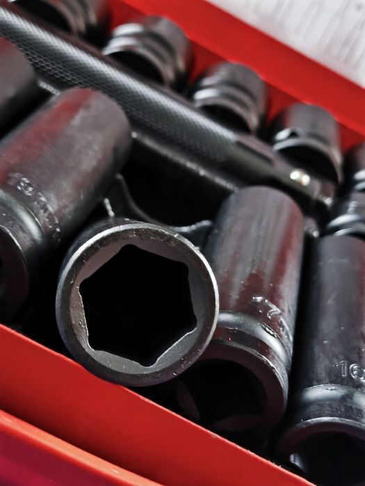 Набір головок ударных короткі і довгі 35 шт 8-32 мм набор ударных голо