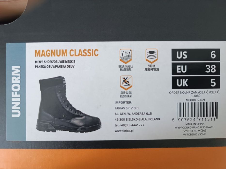 Buty Magnum Classic rozmiar 38
