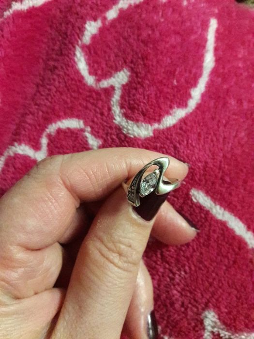 кольцо серебро 16 размер