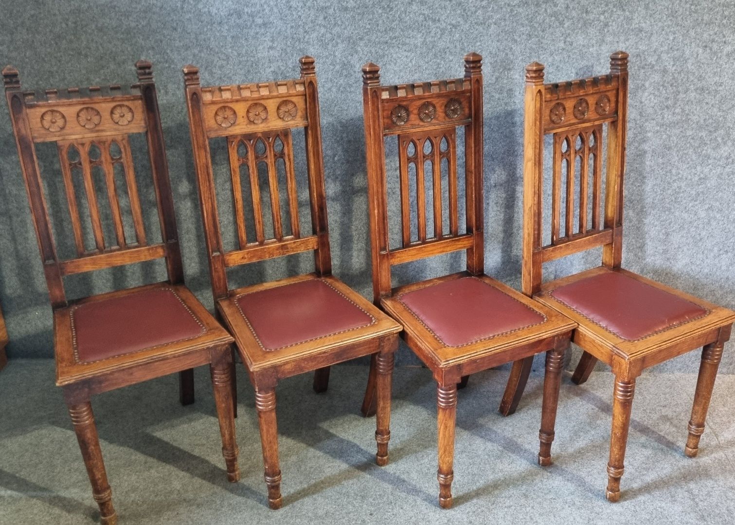 Duńskie Krzesła 4 sztuki. W stylu XIXw