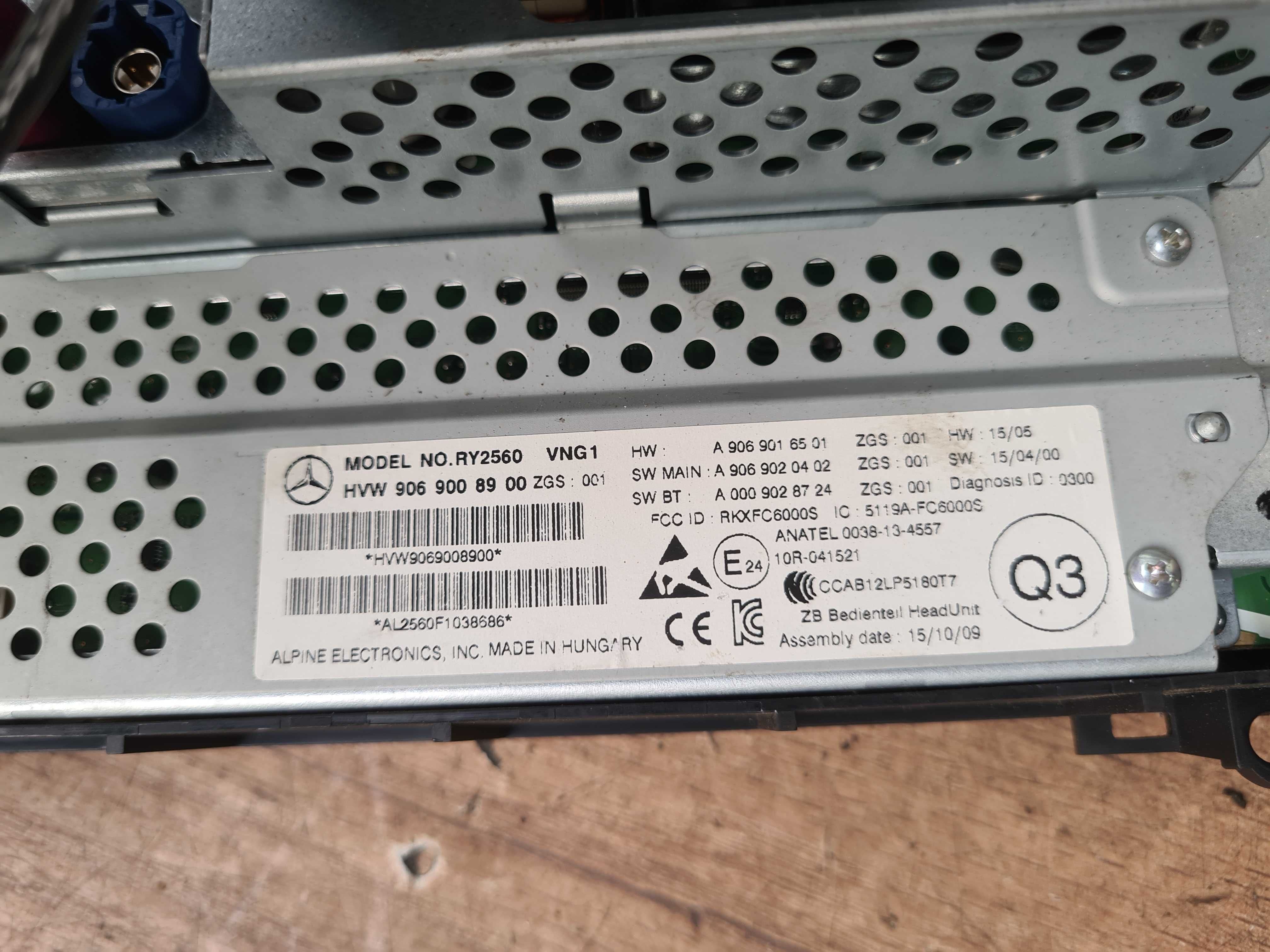VW Crafter I 15r radio nawigacja RY2560 VNG1 Sprinter 906