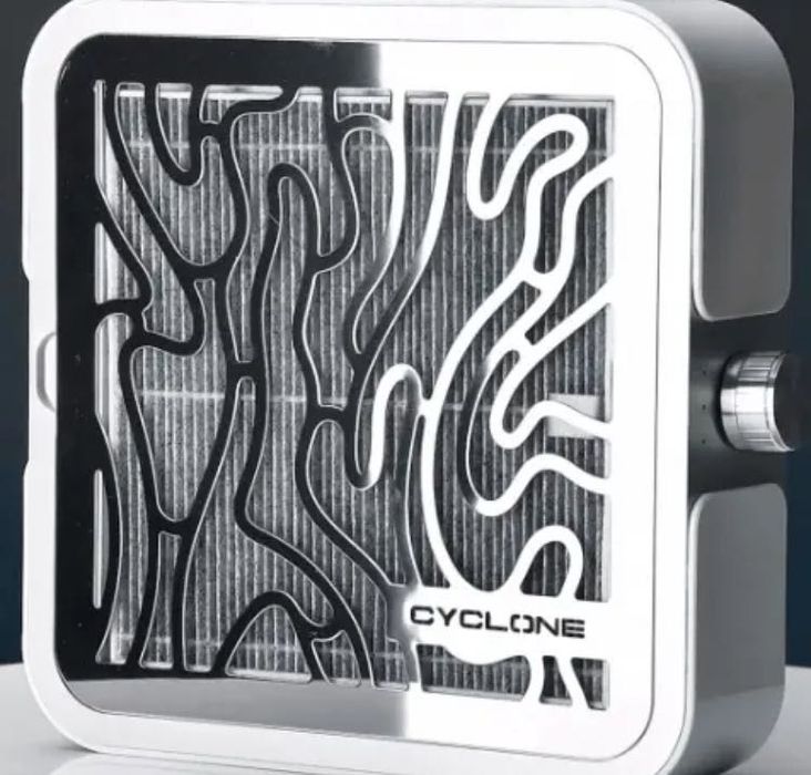 Витяжка CYCLONE X 2 SILVER на 72 вт. для манікюру та педикюру