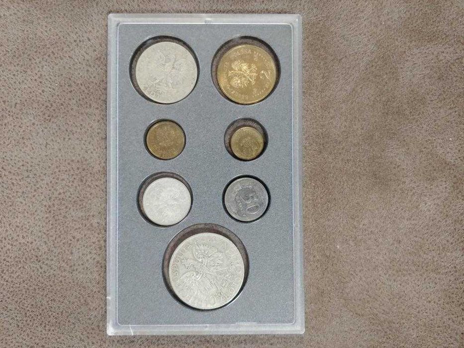 набор из семи монет Польша серебро запайка