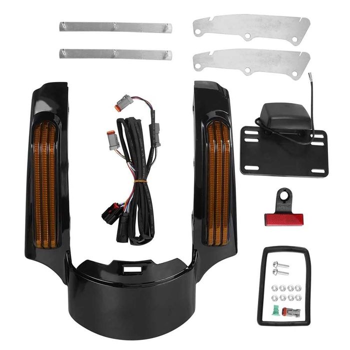 Extensão Guarda-Lamas Traseiro LED para Harley Touring de 2014 a 2023