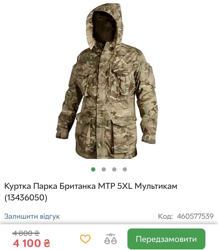 Куртка Парка Британка  Мультикам