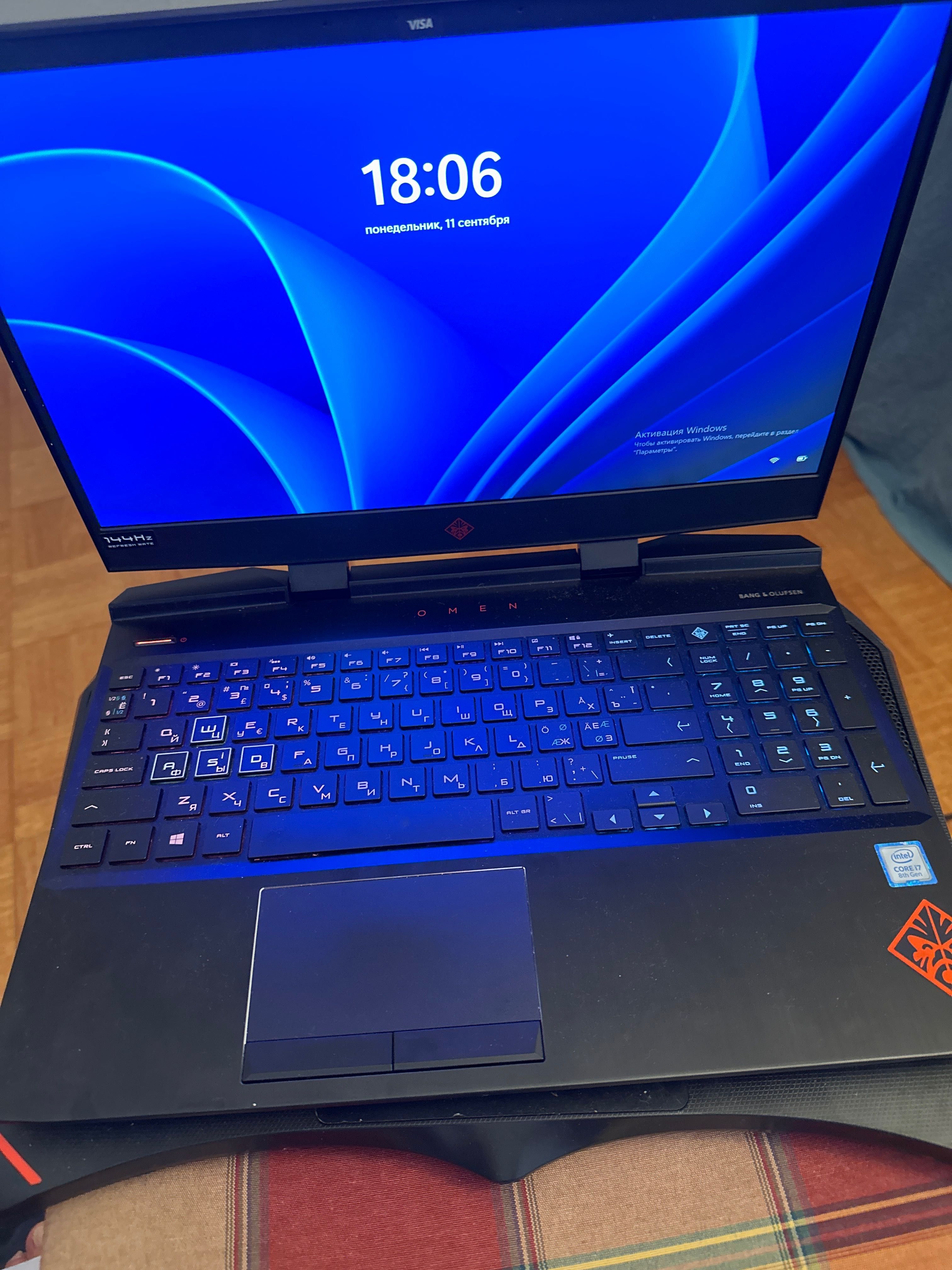 HP Omen i7 8th gen 1 TB hdd + 256 SSD RTX 2060