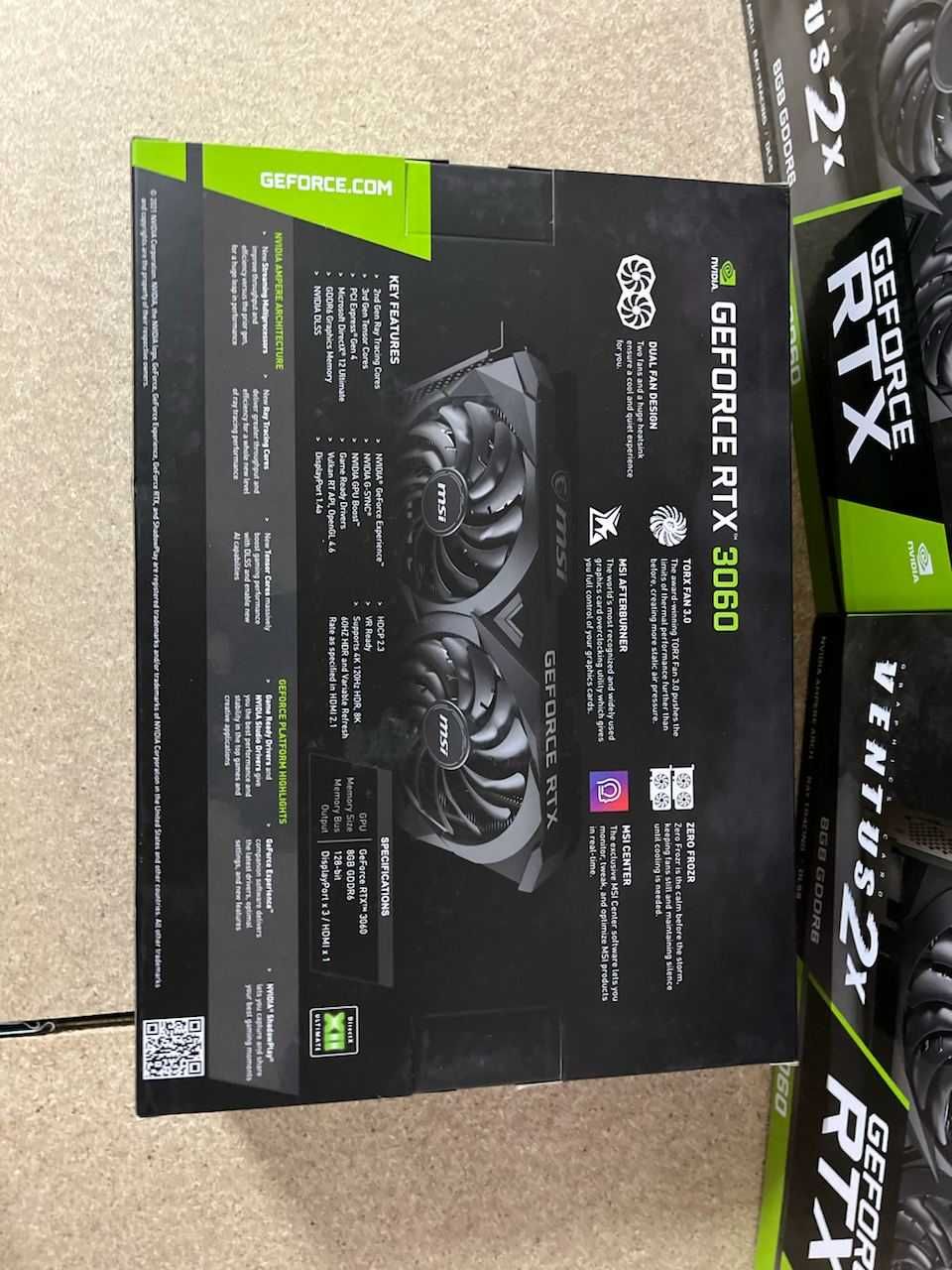 Відеокарта MSI GeForce RTX 3060 VENTUS 2X 8G OC В наявності!