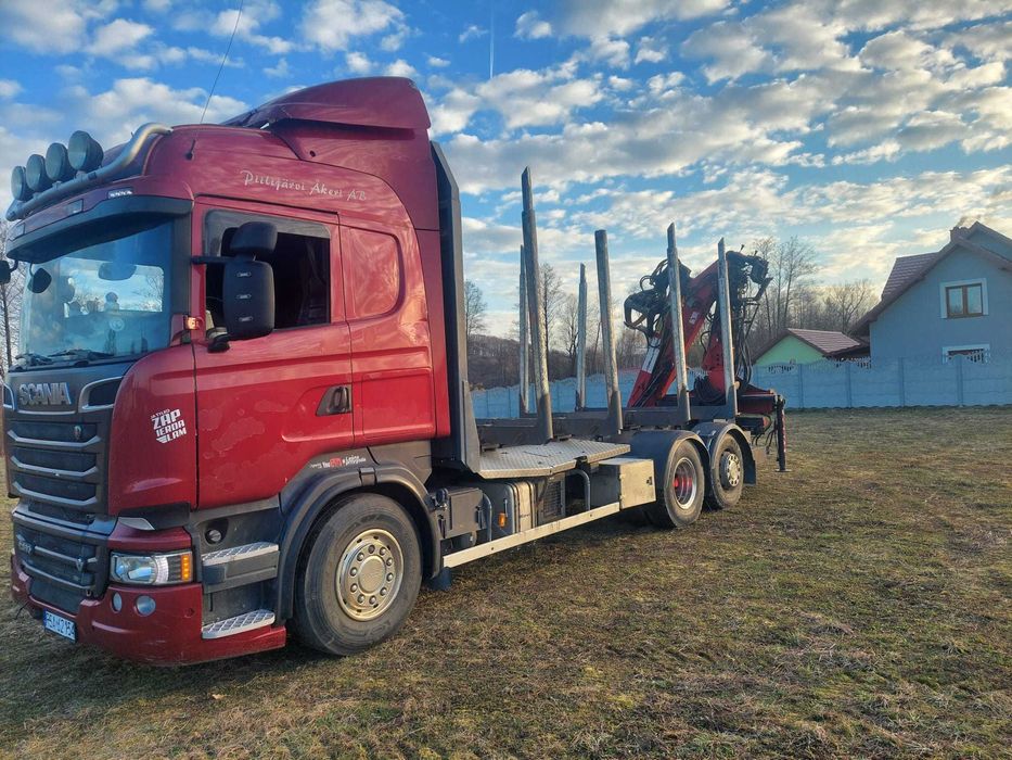 Scania R560 v8 dzwig penz manual do drewna