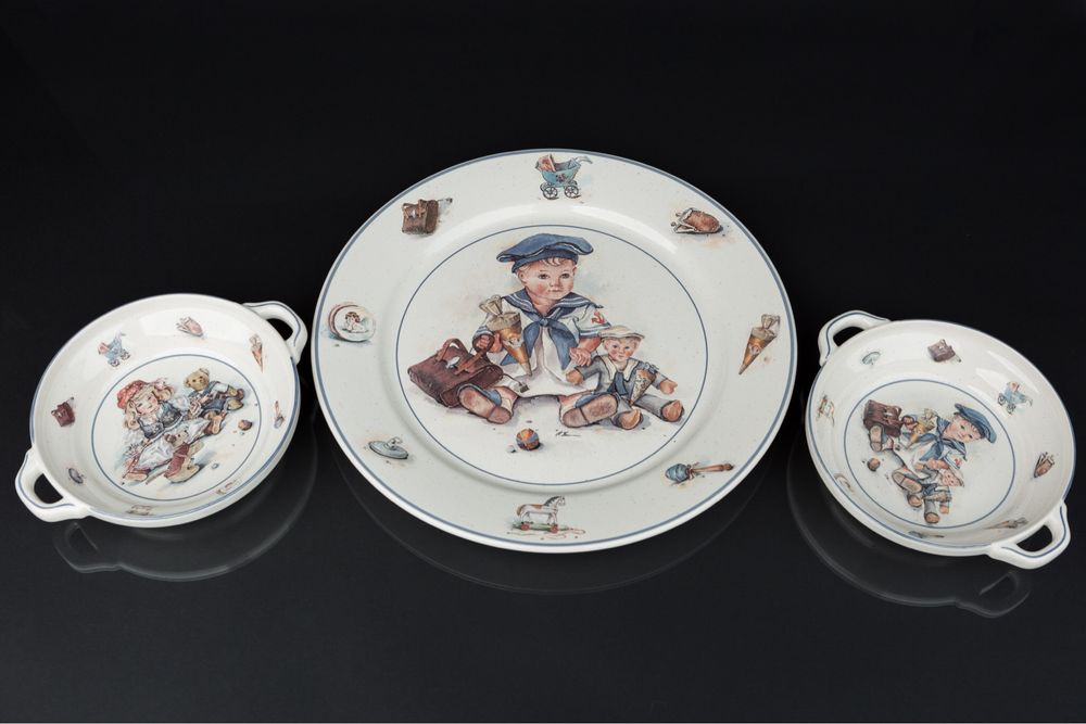 Kolekcjonerski duży talerz Pfalzkeramik Nostalgie ceramika Niemcy