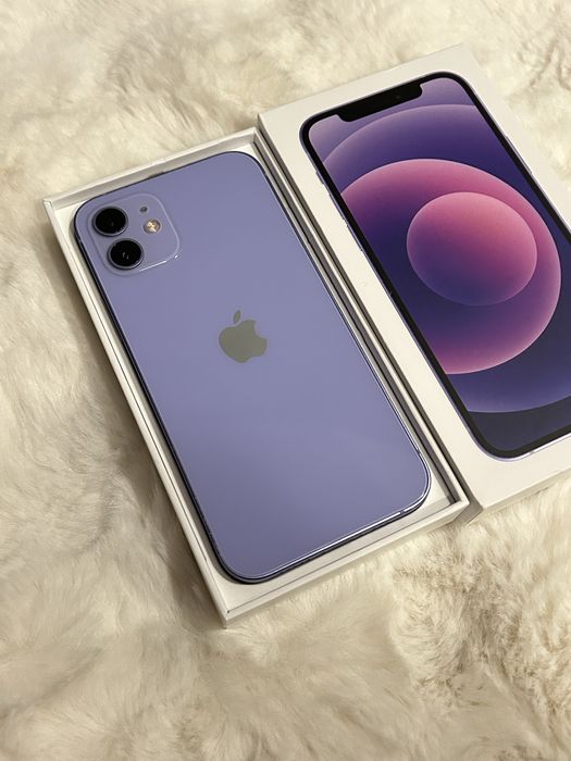 iPhone 12 fioletowy – bardzo dobry stan, ekran bez rys, z pudełkiem