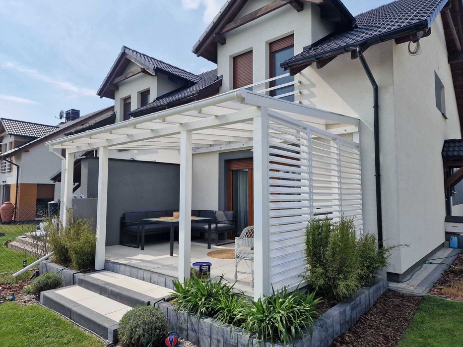 Zabudowa tarasu Zadaszenie tarasu pergola wiata ogród zimowy wymiar1x1