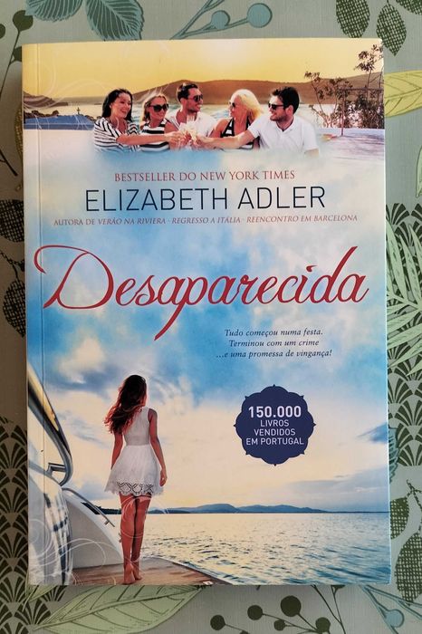 Livro "Desaparecida" Elizabeth Adler - NOVO