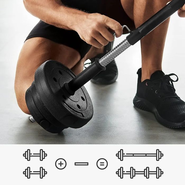 Zestaw hantli 2x10 czarne
