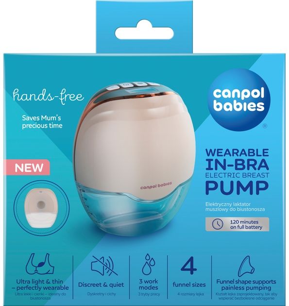 Беспроводной электрический молокоотсос Canpol Babies Hands-Free