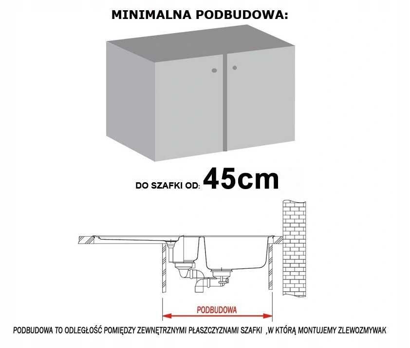 Zlewozmywak jednokomorowy Franke Sirius 2.0 S2D odcienie szarego