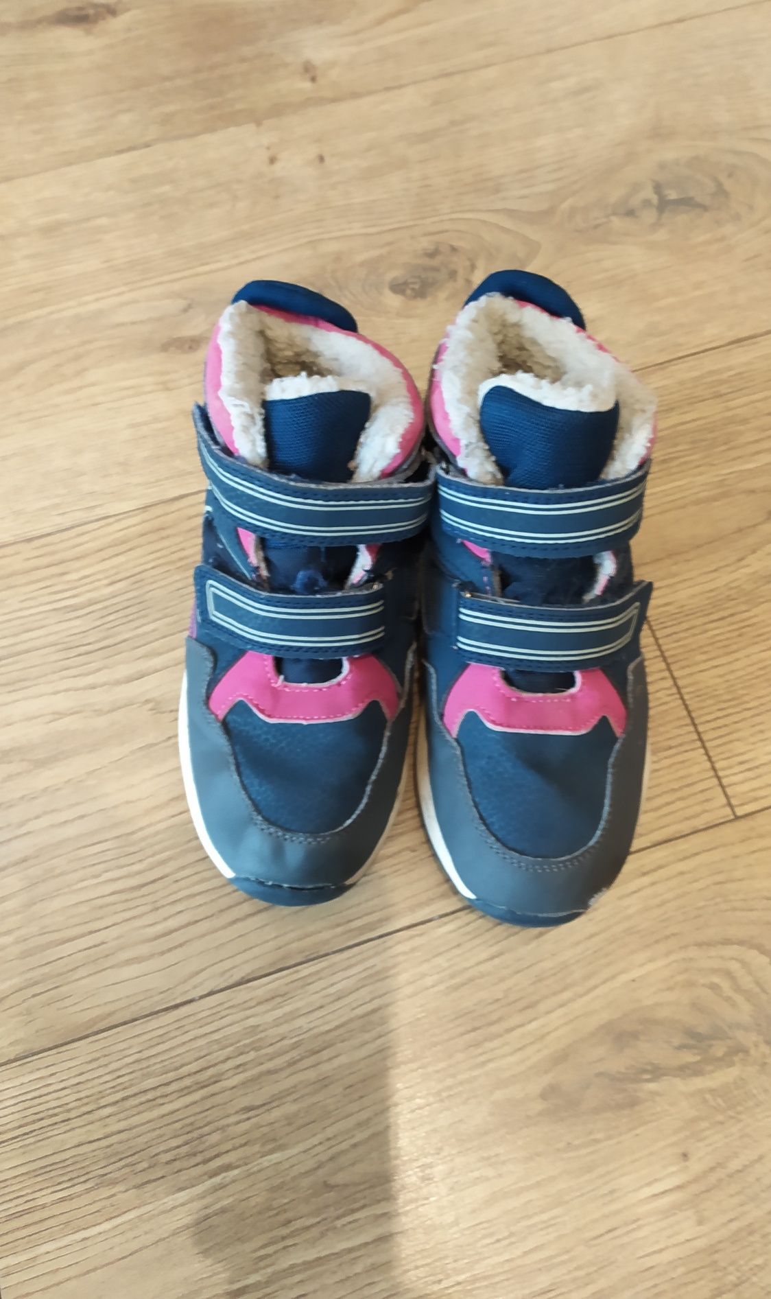 Buty ocieplane, rozmiar 29, śniegowce, na rzepy, na zimę