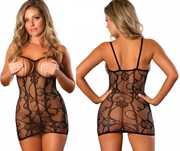 A019 koszula nocna odkryty biust sexy bielizna erotyczna XS/2XL