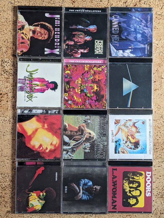 CD диски Jimi Hendrix Cream,Tom Petty, Pink Floyd Dire Straits Kravitz