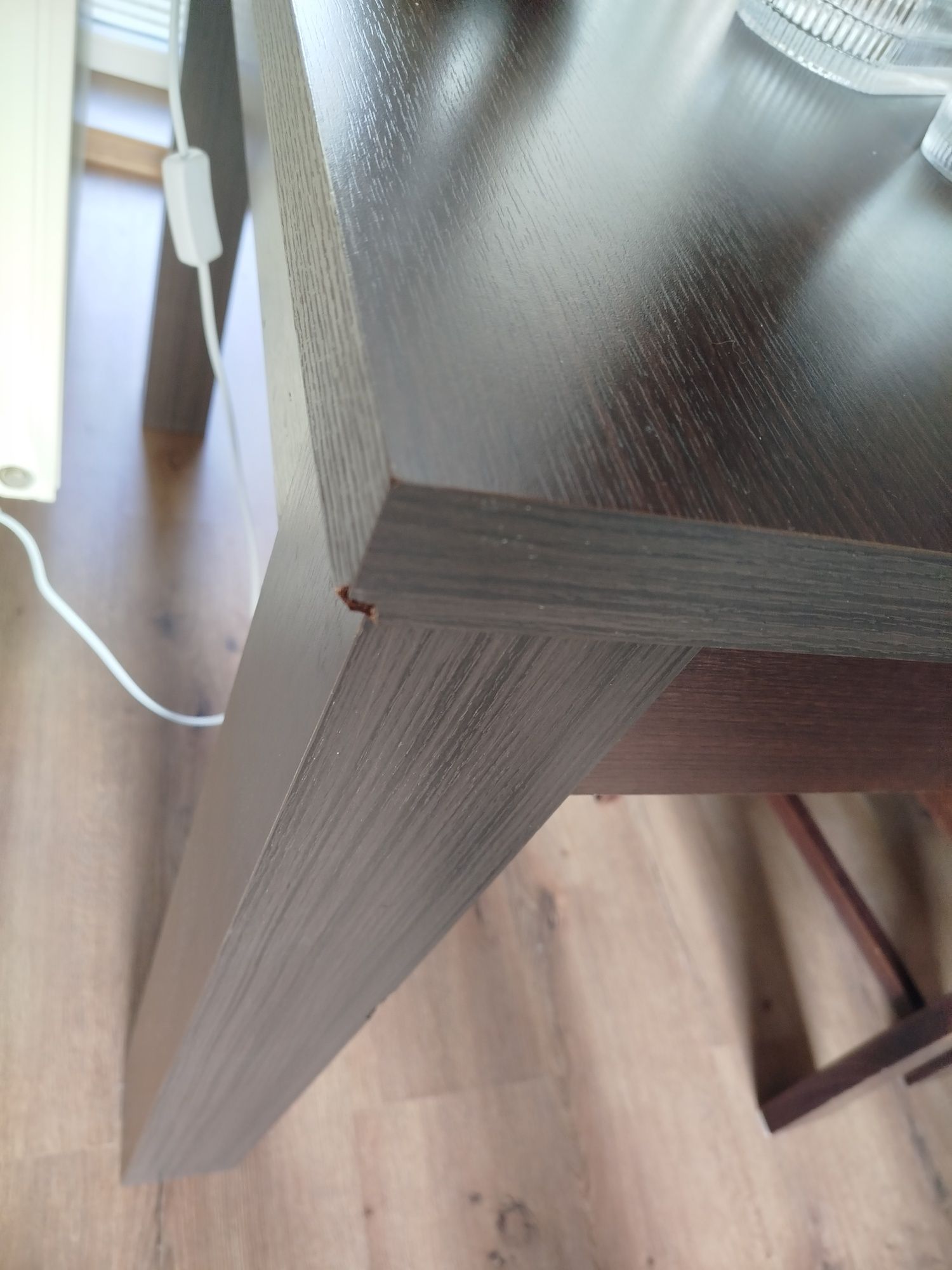 Stół rozkładany z 6 krzesłami, wenge, jadalnia, salon