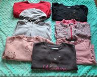 Bluzy bluza dla dziewczynki 98 rozpinana z kapturem 7 sztuk H&M Adidas