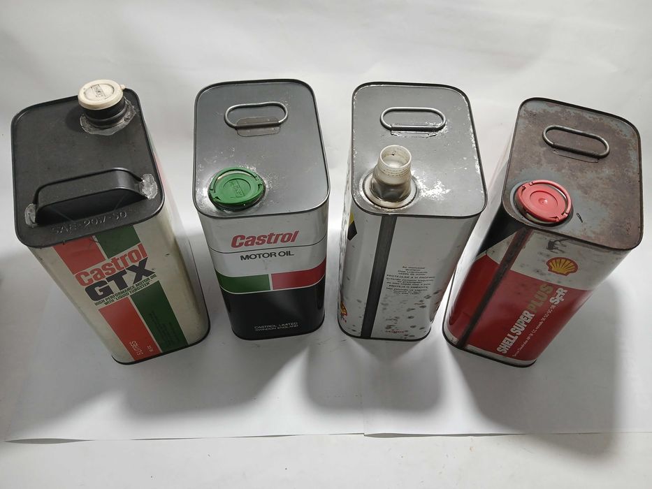 Latas de oleo Antigas - Shell / Castrol