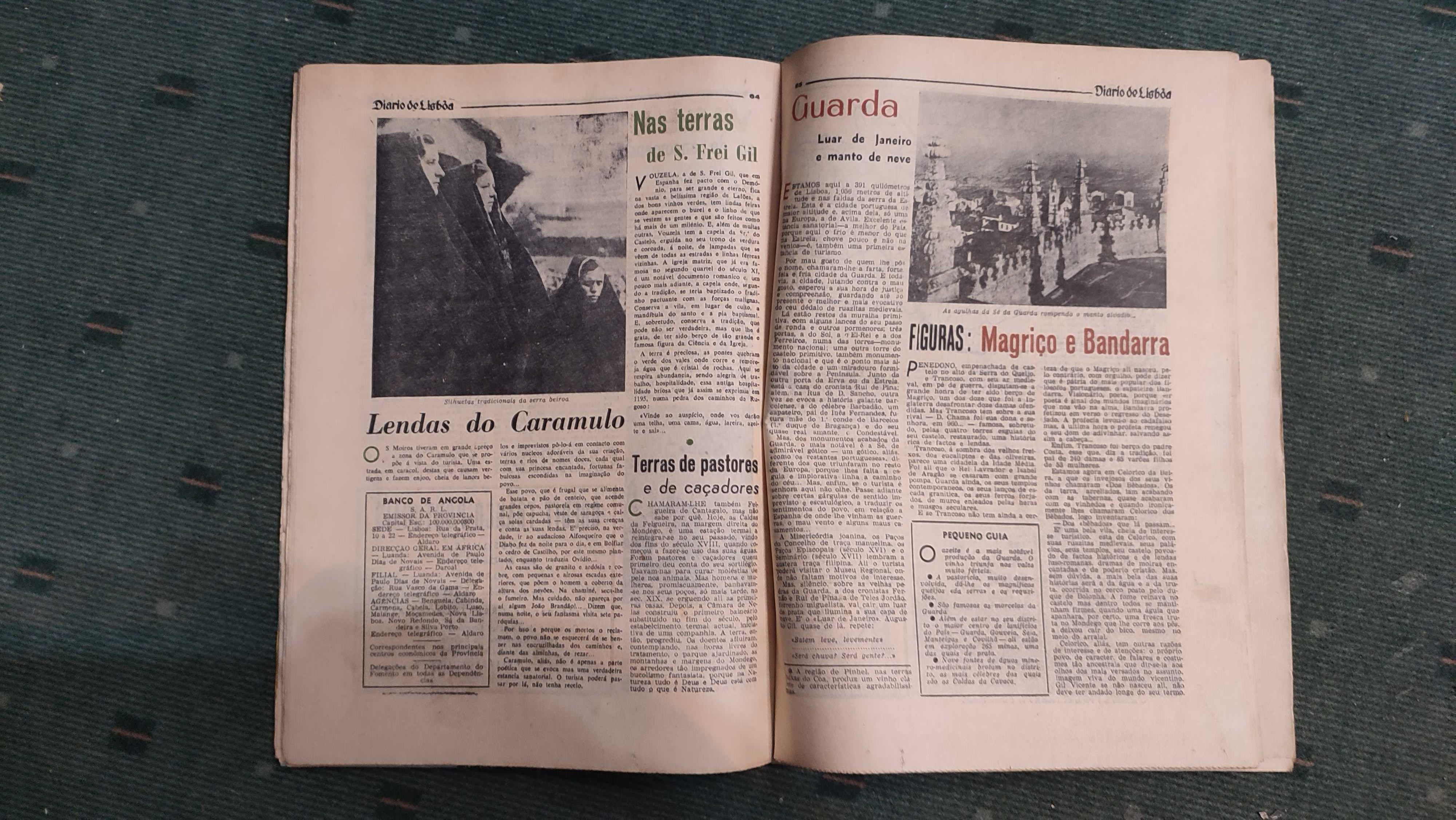 Suplemento Especial do Diário de Lisboa dedicado ao turismo-Julho 1958