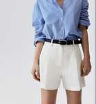 Шорты h&m лен белые