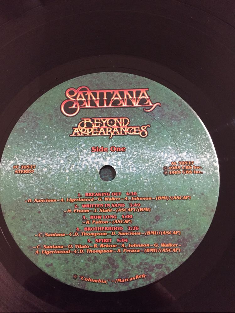 Santana Beyond Appearances USA EX+