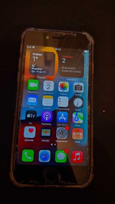USZKODZONY Apple iPhone 6s 64 GB - Nie wykrywa karty SIM