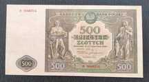 500 złotych (zł) 1946 - seria H - stan obiegowy