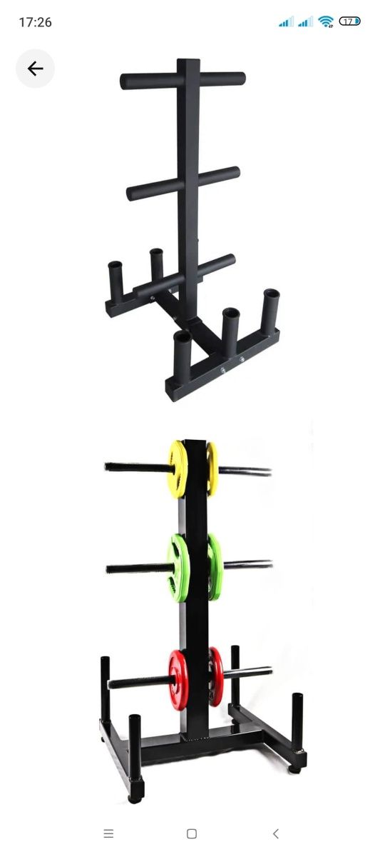 Suporte para barras e discos