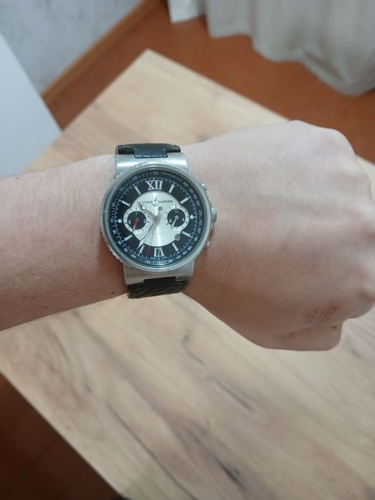 Часы Ulysse Nardin, Langines механика с автоподзаводом.