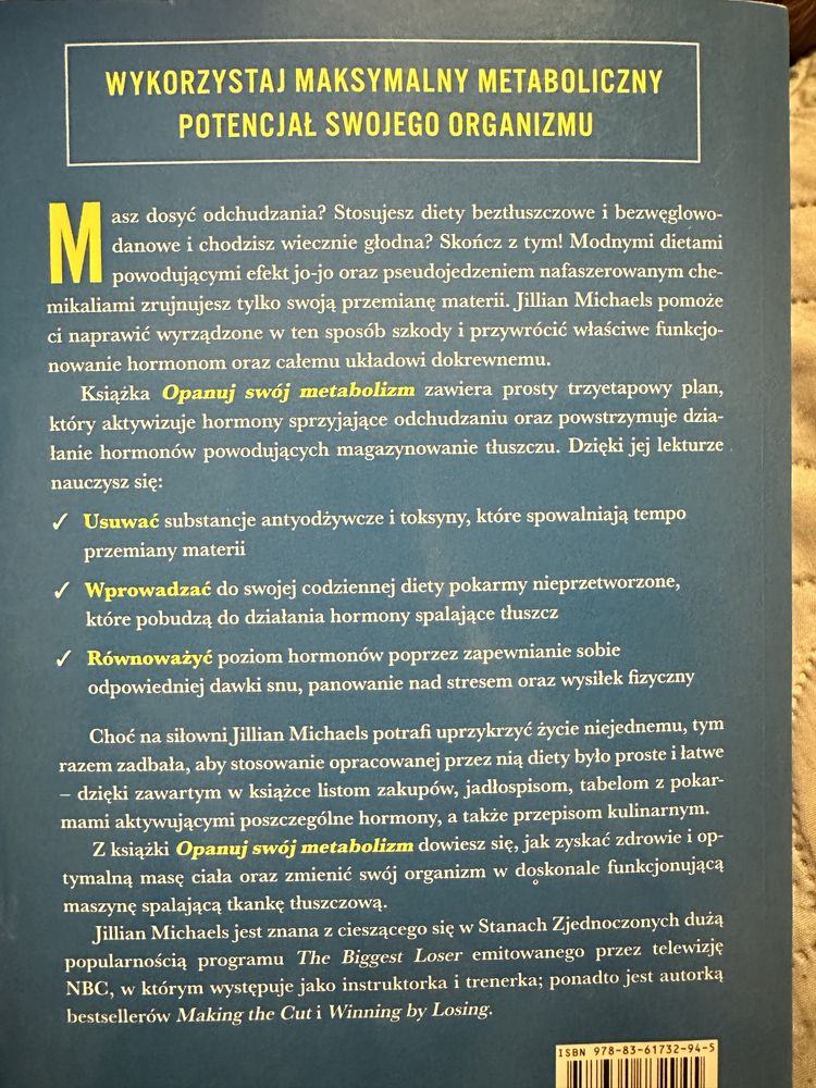 Opanuj swój metabolizm.  Jillian Michaels