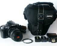 Super Sony Alpha 380 + 18–55 mm + 2 baterie + UV + Torba - Stan BDB