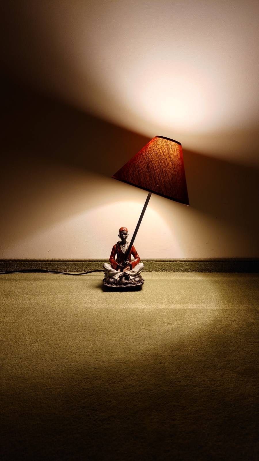lampka na stolik biurko chłopiec siedzący murzynek 2szt.