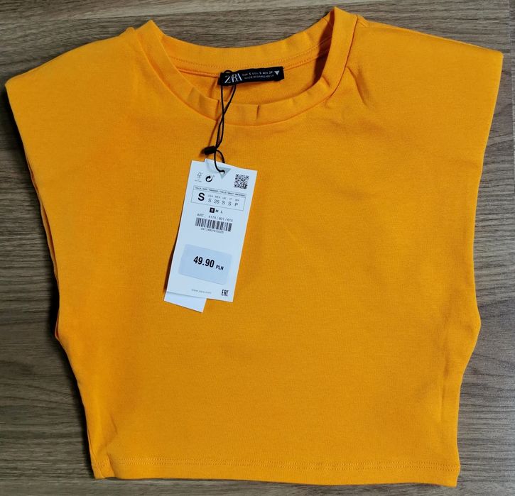 Top orange Zara roz. S