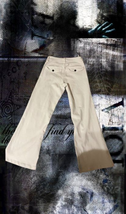 archive jeans | белые клёшь джинсы