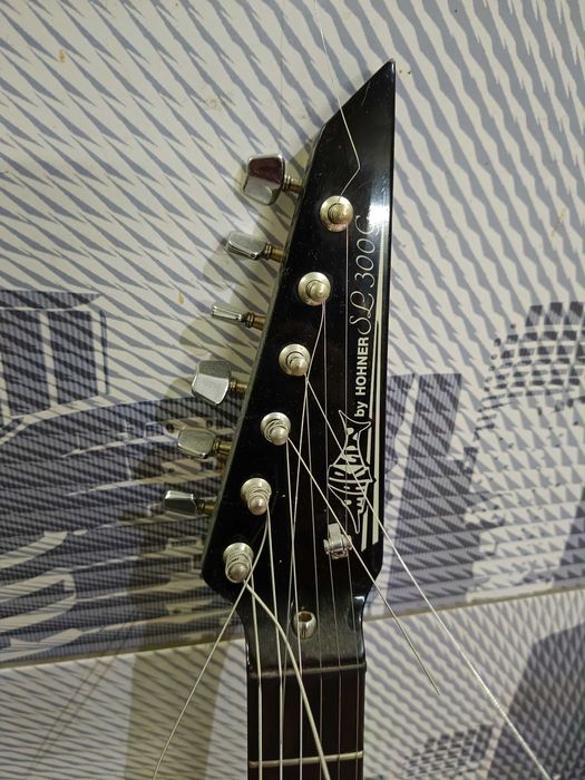 Zestaw gitara oraz wzmacniacz pięć firmy Merlin by Hohner bdb stan