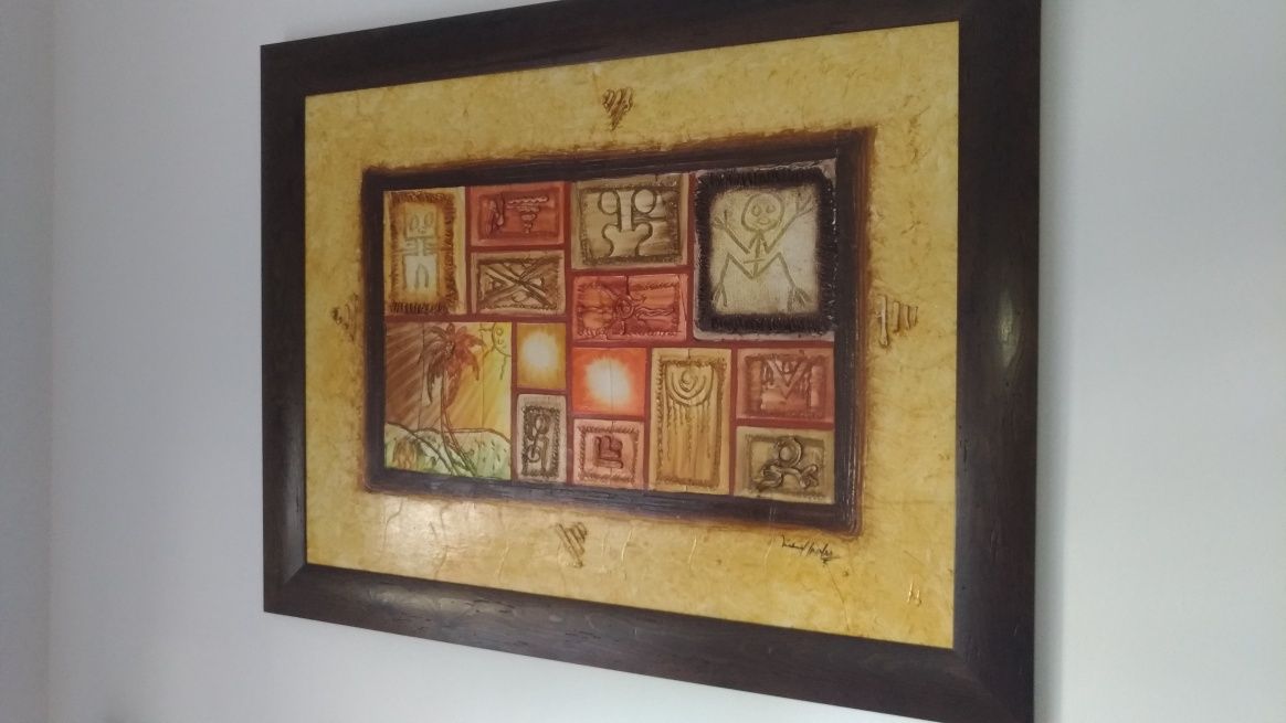 Quadro   com 110 cm largura. Excelente estado