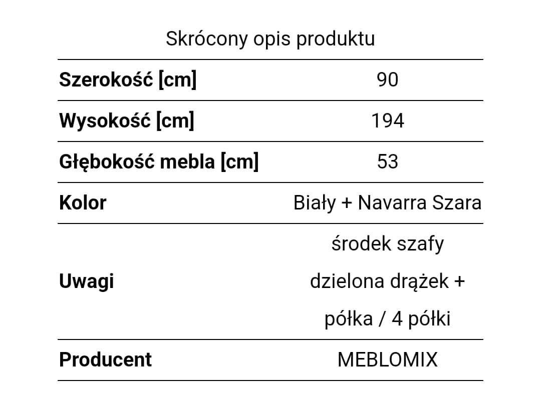 Szafa z Komoda solidne wykonanie