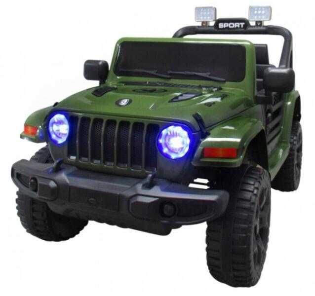 Samochodzik autko duży  Jeep VX10 zielony TS159 2x35W 12v 4,5Ah  116cm