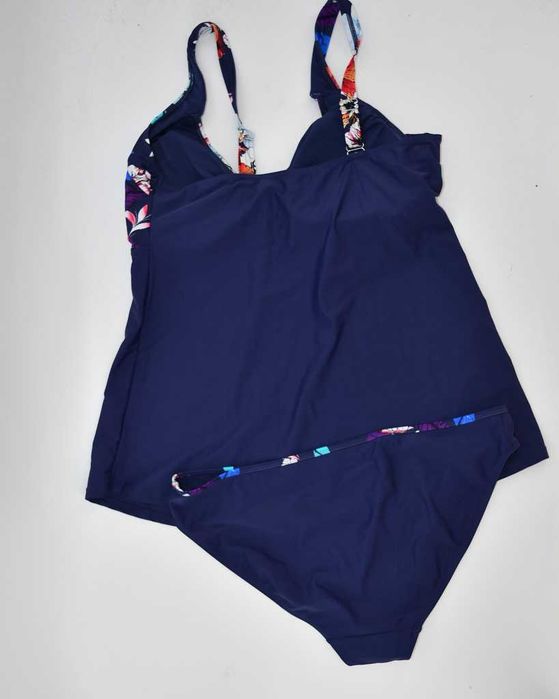 Dwuczęściowy kostium kąpielowy z tankini Bonprix 48 plus size