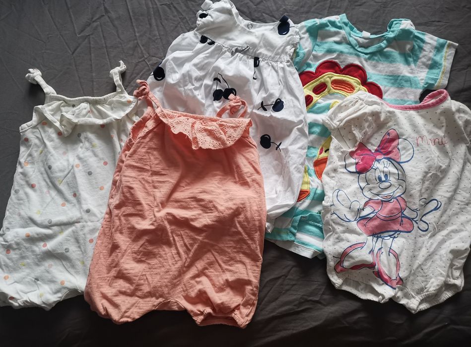 Rampersy  dziewczęce 74 cm