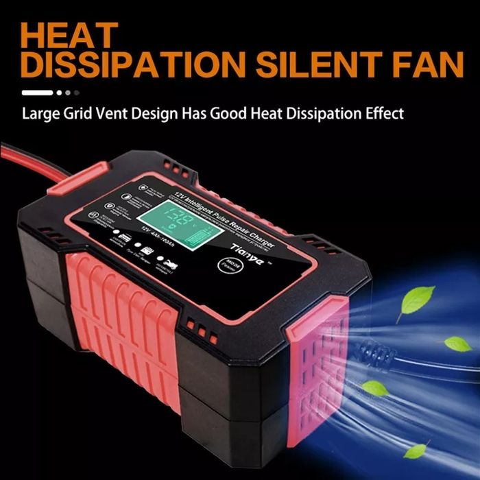 Зарядное устройство импульсное цифровое RJ Tianye 6А 12V (автомат)