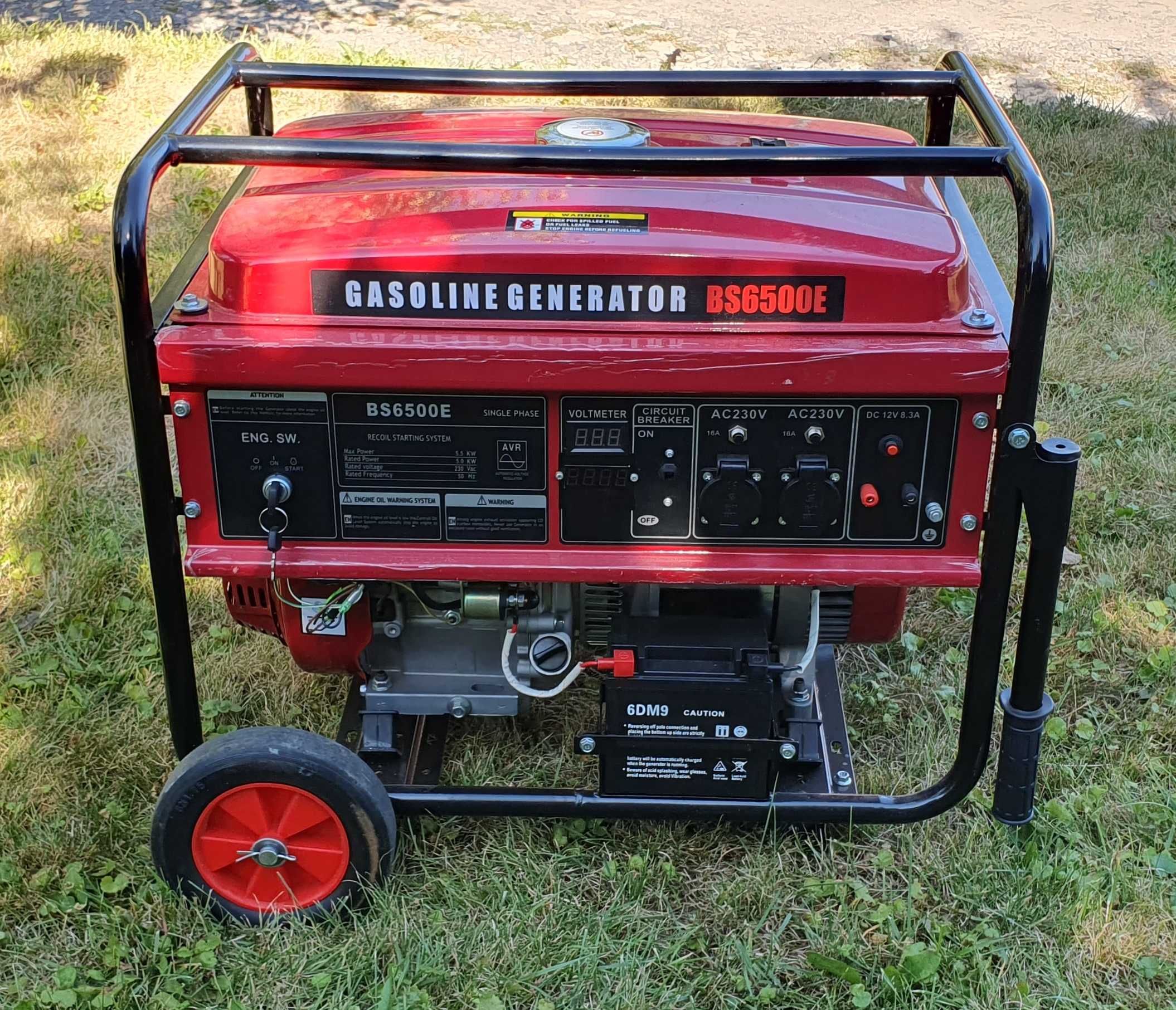 Генератор Bison BS6500E, 5/5,5 кВт., електростартер, газ/бензин.