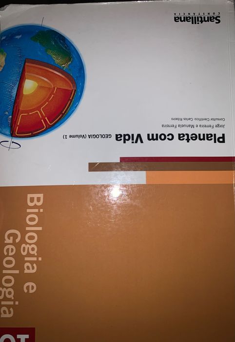 Planeta com vida biologia e geologia