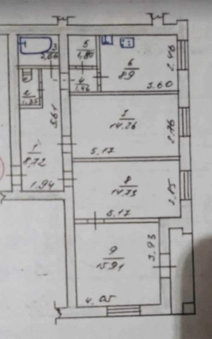 Продажа  полн. 3-х комн.кв. Бул.Шевченко. Рассмотрим все предложения.