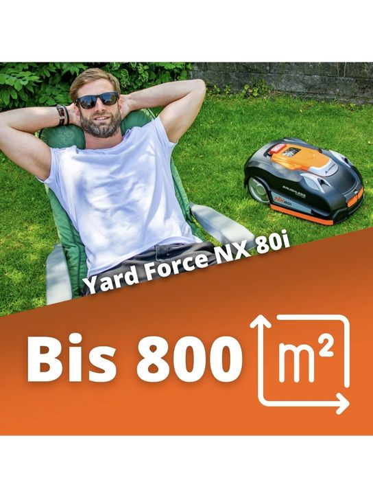 Cortador de relva robótico de até 800 m² YARD FORCE NX80i