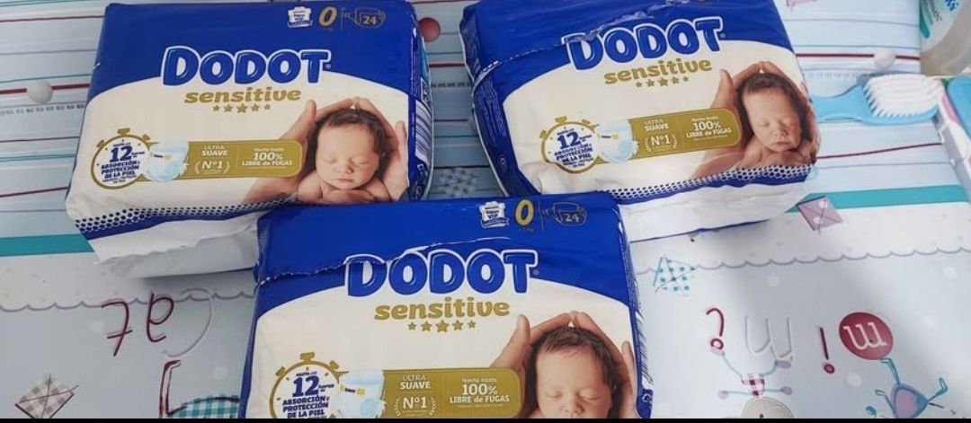 Fraldas marca Dodot/continente t0 e t1