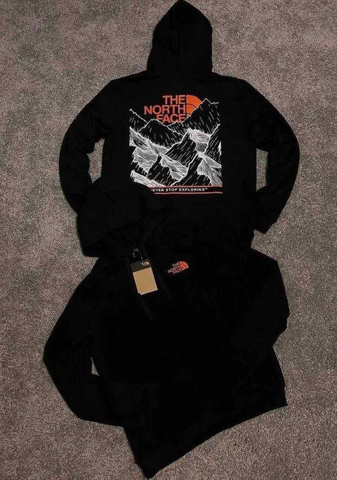 Худі тепле чоловіче The North Face Зимова стильна кофта ТНФ на флісі,